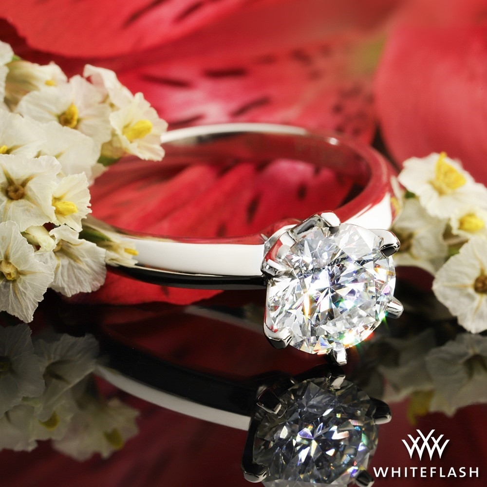 Knife-Edge Solitaire Engagement Ring