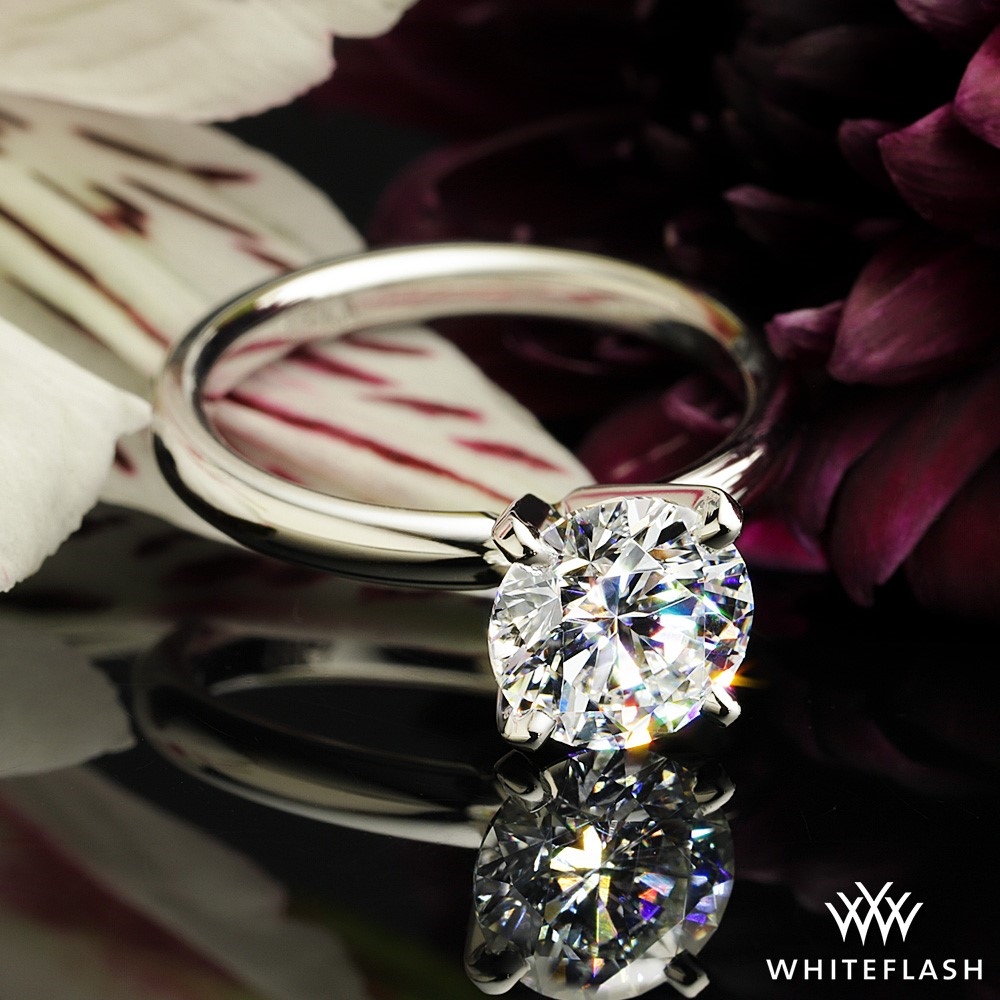 18k White Gold Promettre Solitaire Engagement Ring