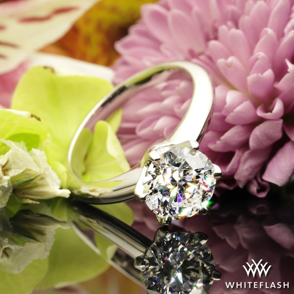 Platinum Semi Custom Whiteflash Knife Edge Ring