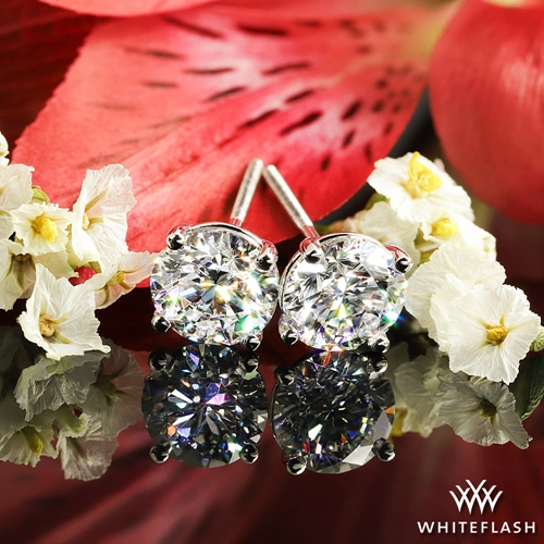 14k White Gold 4 prong 