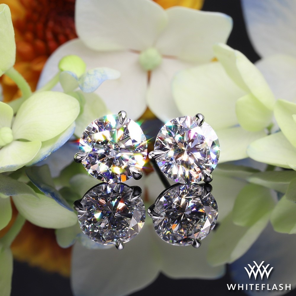 14k White Gold 3 Prong 