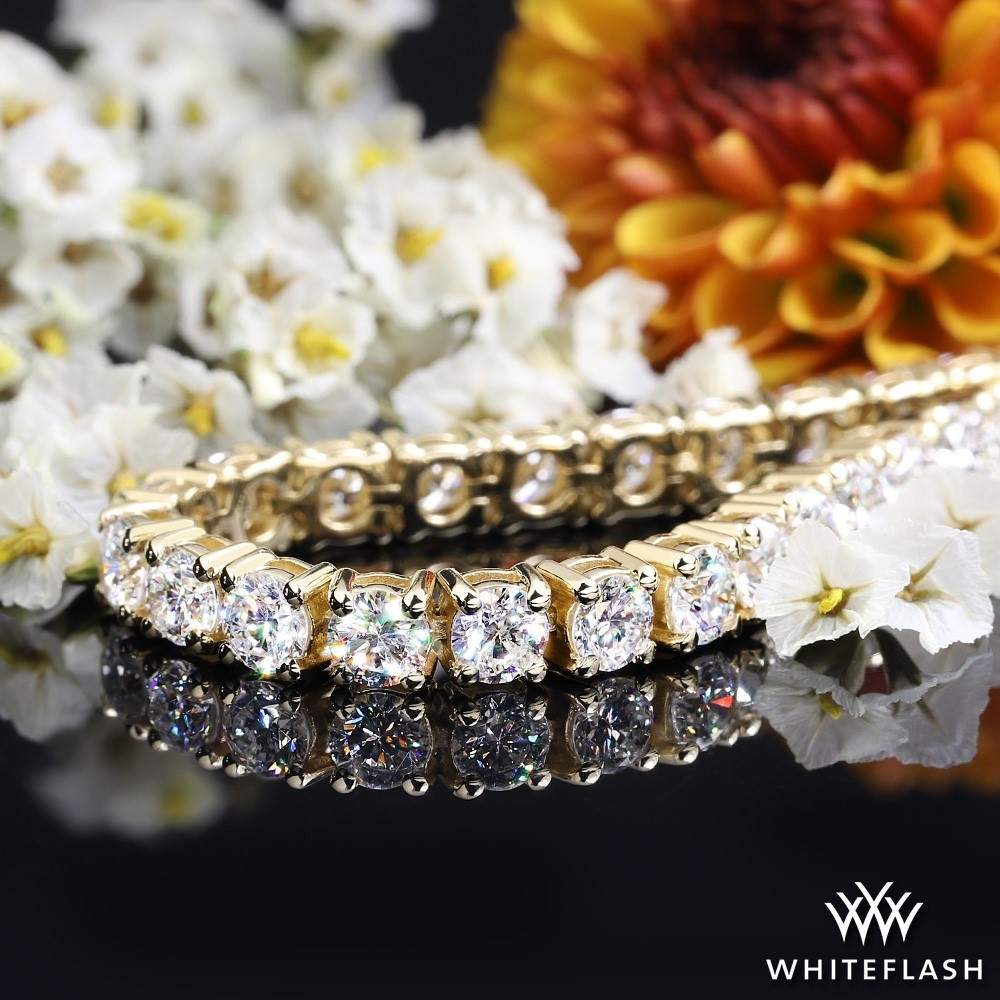 7.00ctw Four-Prong Classic Lab Created Diamond Tennis Bracelet