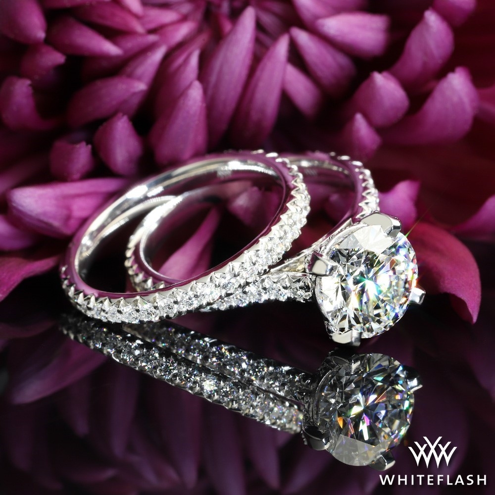 Platinum Valoria Elena Diamond Wedding Set