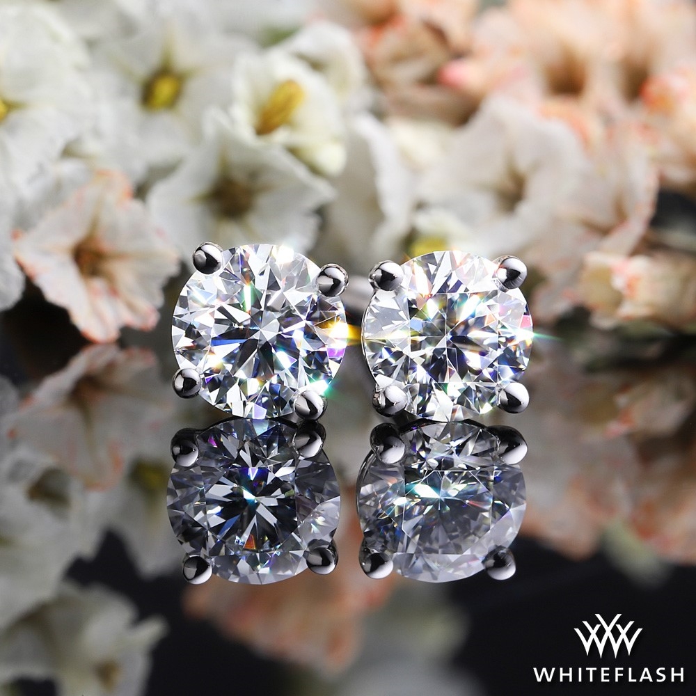 14k White Gold 4 prong 