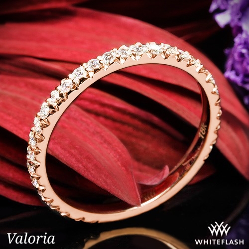 18k Rose Gold Valoria Elena Diamond Wedding Ring