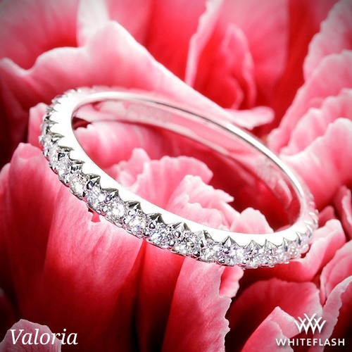 18k White Gold Valoria Elena Diamond Wedding Ring
