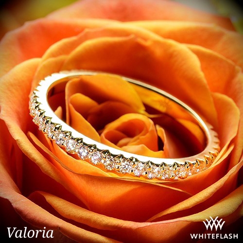 18k Yellow Gold Valoria Elena Diamond Wedding Ring