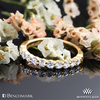 Benchmark Shared-Prong Diamond Wedding Ring