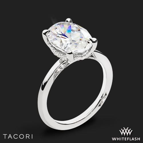 Platinum Tacori 2688 1.5 OV Simply Tacori Diamond Engagement Ring