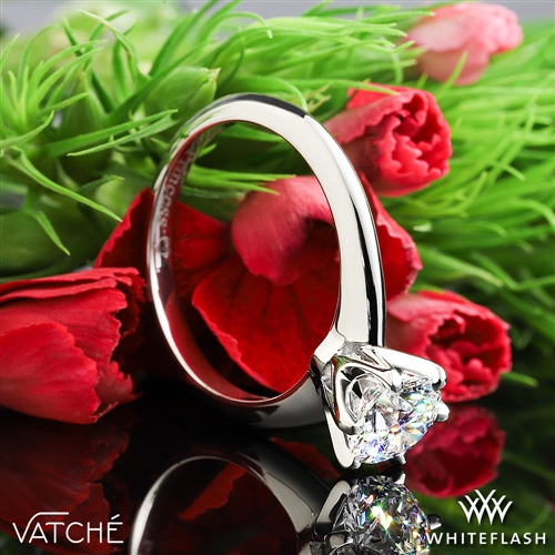 
Platinum Vatche U-113 6-Prong Solitaire Engagement Ring
