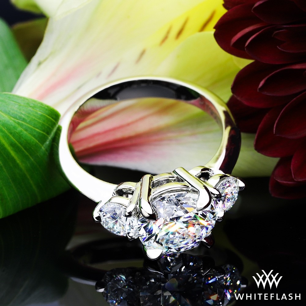 Platinum Trois Brilliant Three Stone Engagement Ring