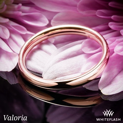 14k Rose Gold Valoria Comfort Fit Wedding Ring