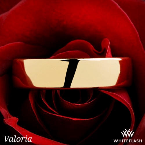 14k Yellow Gold Valoria European Comfort Fit Wedding Ring