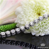 Three-Prong Diamond Tennis Bracelet