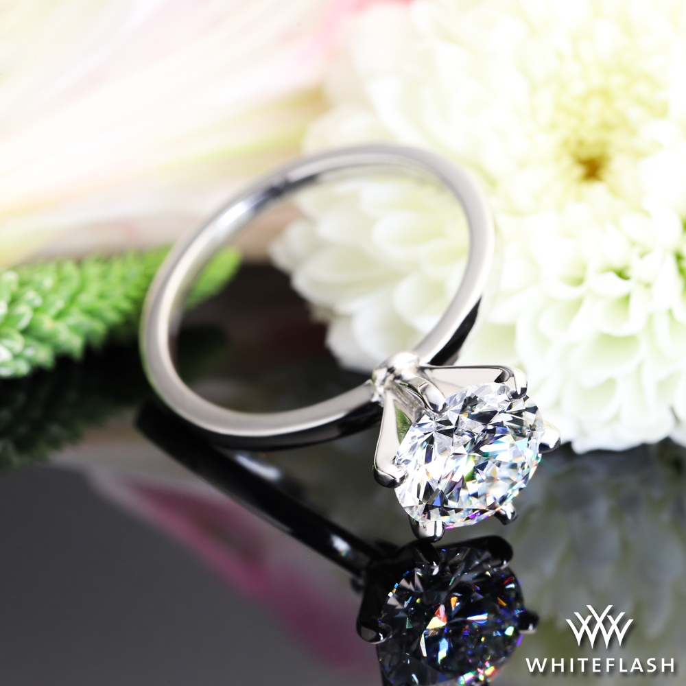 Platinum Timeless 6 Prong Solitaire Engagement Ring