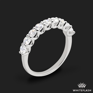 Round 9 Stone Lab Created Diamond Right Hand Ring