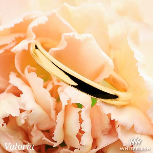 18k Yellow Gold Valoria European Comfort Fit Wedding Ring