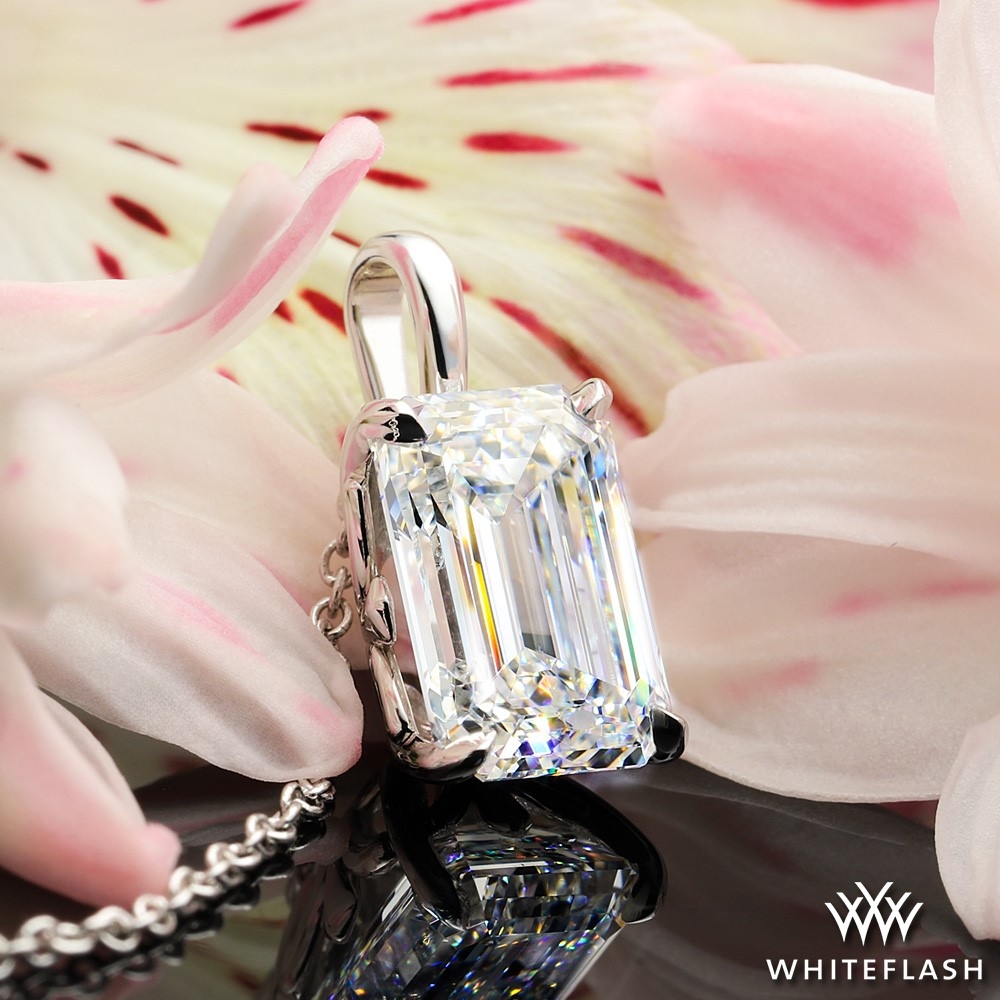 18k White Gold Custom Fleur-de-Lis Pendant