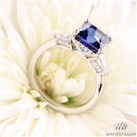 Custom Three Stone Diamond Engagement Ring