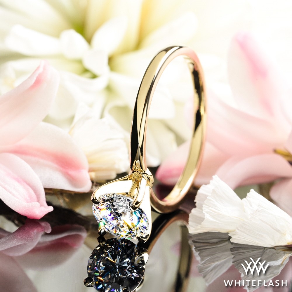 14k Yellow Gold Timeless 4 Prong Solitaire Engagement Ring