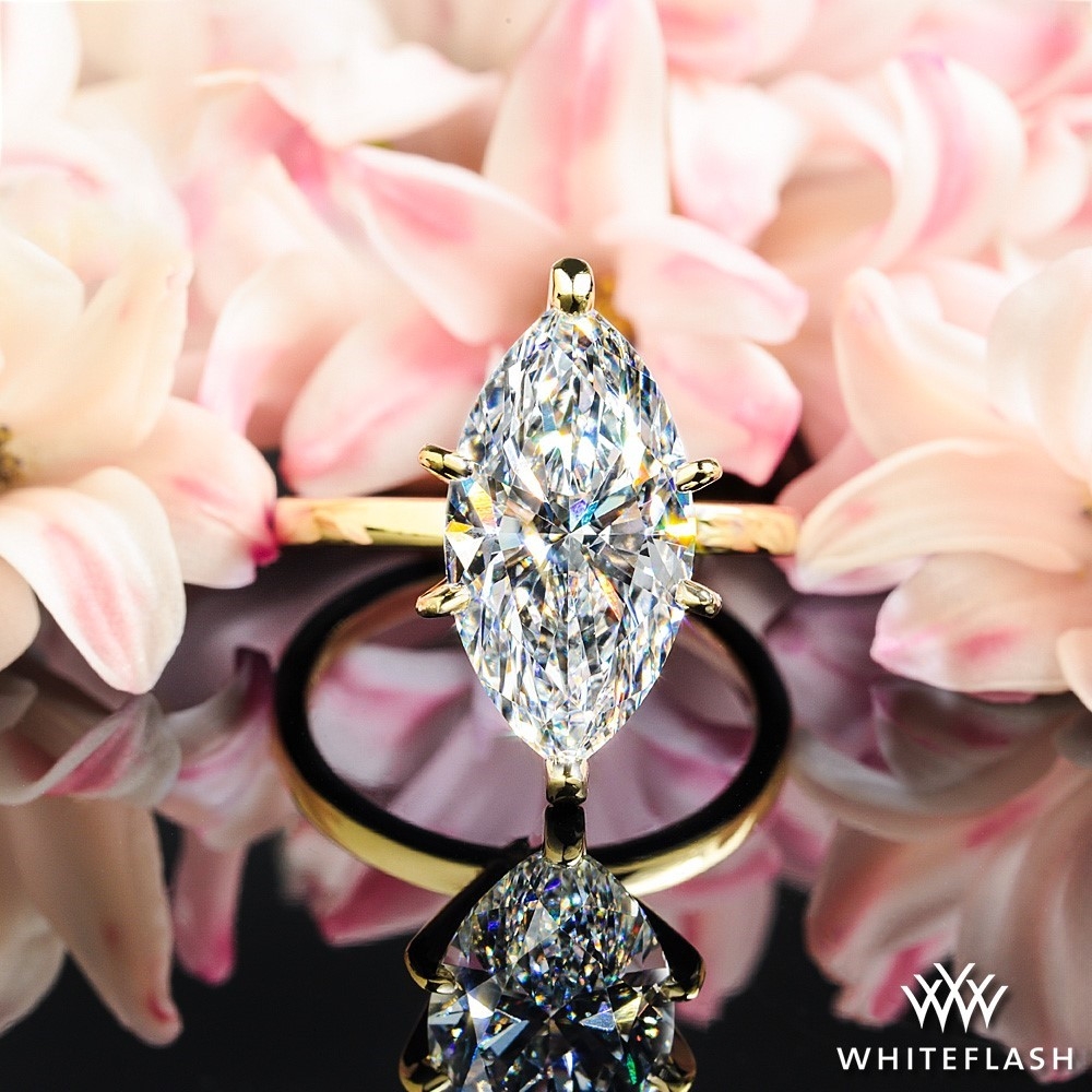14k Yellow Gold Timeless 6 Prong Solitaire Engagement Ring