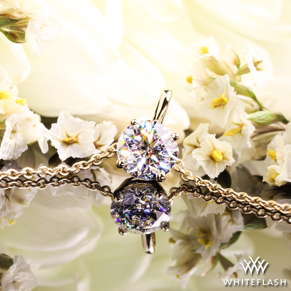 14k Yellow Gold Four-Prong Timeless Diamond Pendant