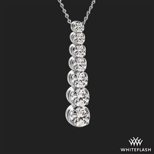 Timeless Seven Stone Graduated Diamond Pendant