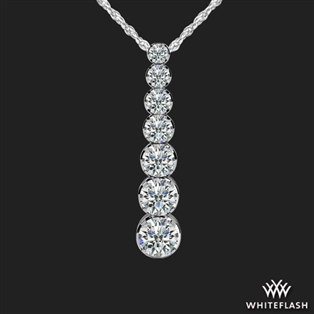 Timeless Seven Stone Graduated Diamond Pendant