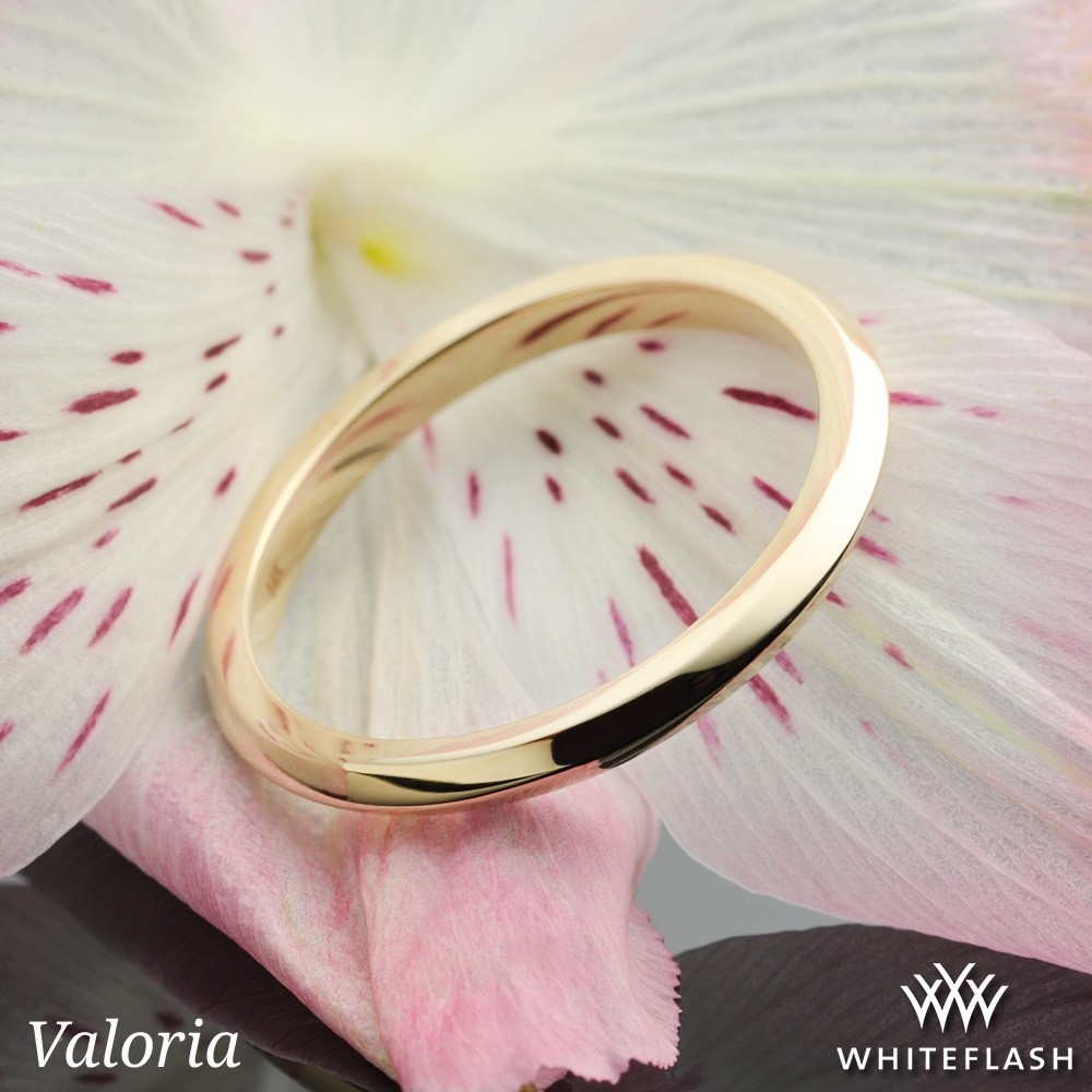14k Yellow Gold Valoria Petite Matching Wedding Ring