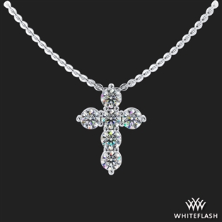 Timeless Six Stone Cross Diamond Pendant