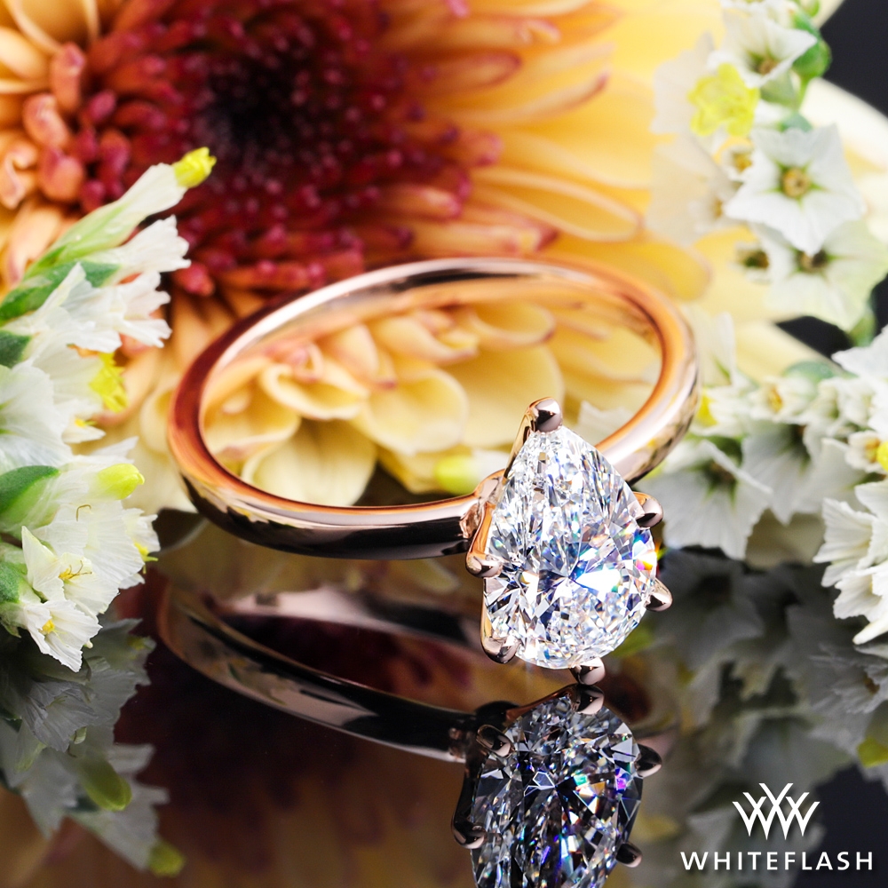14k Rose Gold Timeless 6 Prong Solitaire Engagement Ring