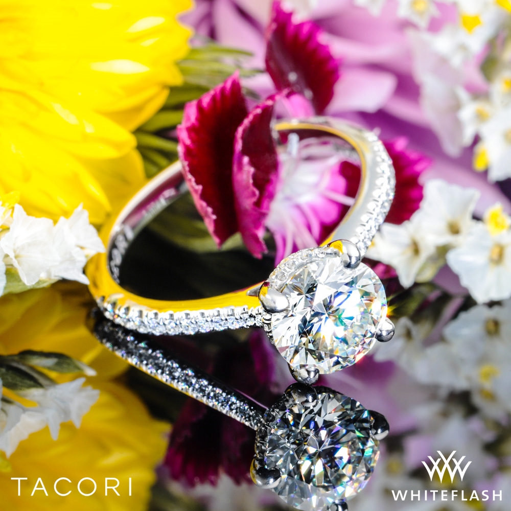 Platinum Tacori HT2581RD Founders Collection Solitaire Engagement Ring