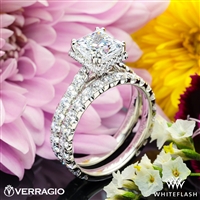 Verragio Renaissance Princess Hidden Halo Diamond Wedding Set