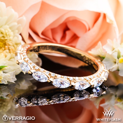14k Yellow Gold Verragio ENG-0491W Diamond Wedding Ring