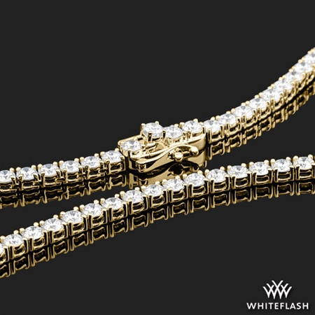 Four Prong Classic Eternity Diamond Tennis Necklace