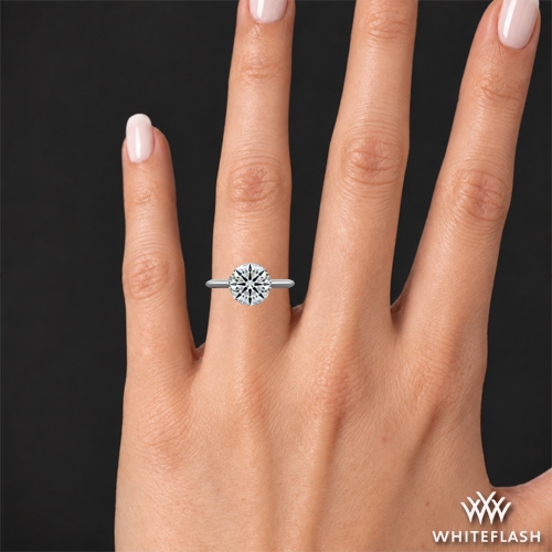 2.5 ct (8.8 mm) with a size 6 finger