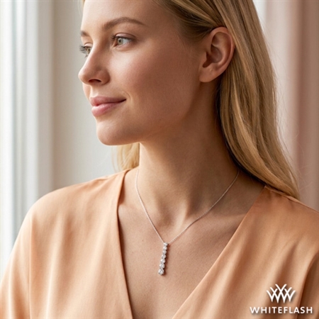 Timeless Seven Stone Graduated Diamond Pendant