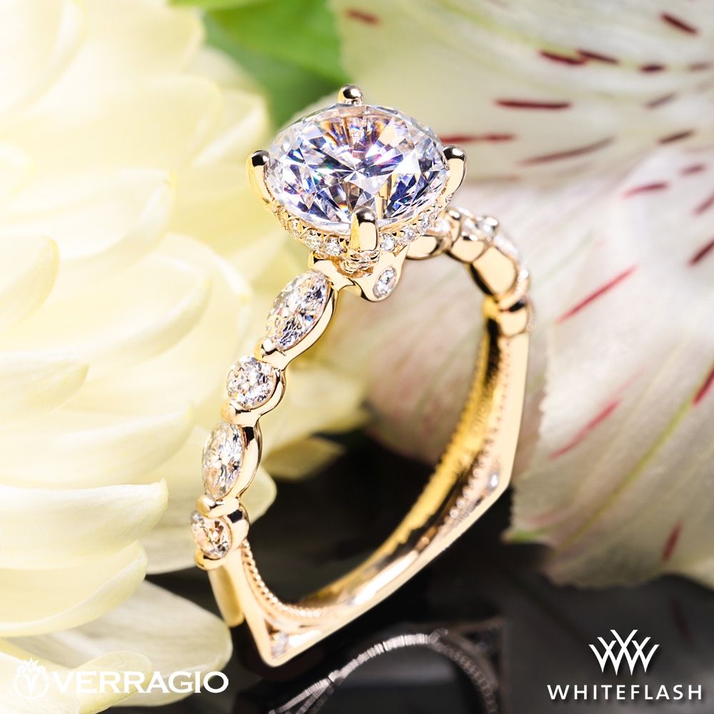 14k Yellow Gold Verragio VNG-2202R-2.5 Diamond Engagement Ring